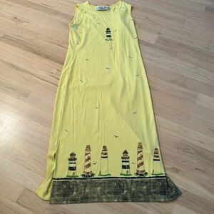 Vintage-Cotton Blend Lighthouse Maxi Dress-PLP-L-Read